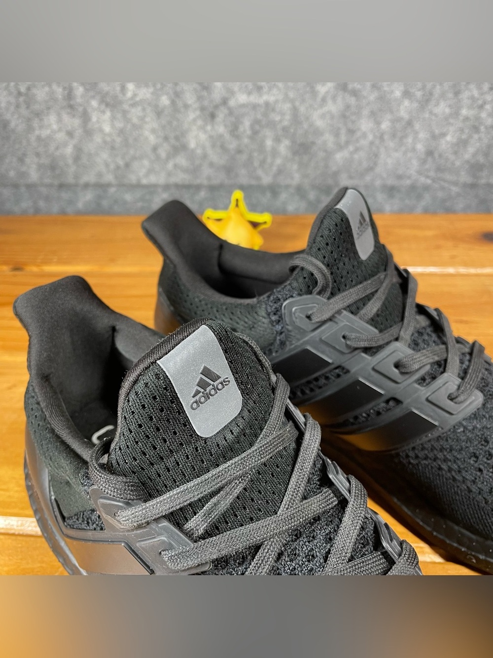 Adidas Ultraboost 1.0 Mens Size 11.5 Triple Black Running Shoes Sneakers HQ4199 - Picture 6 of 16